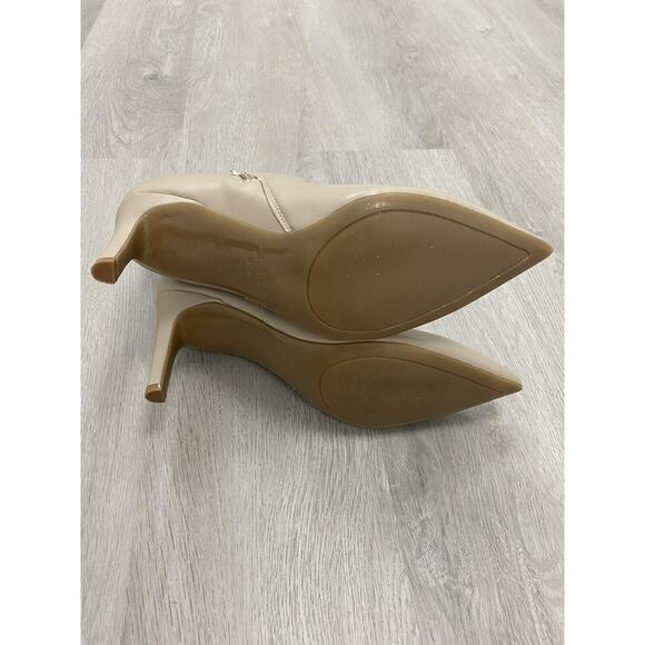 Marc Fisher Women's Kendry Pointed Toe High Heel Booties Beige 6,5 S000059 - Picture 9 of 12